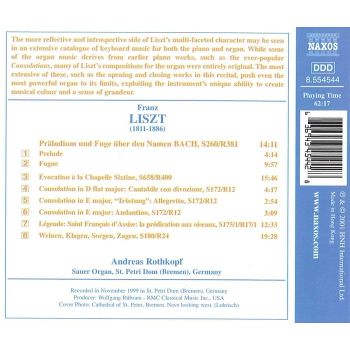 LISZT: Organ Works, Vol. 1 - slide-1