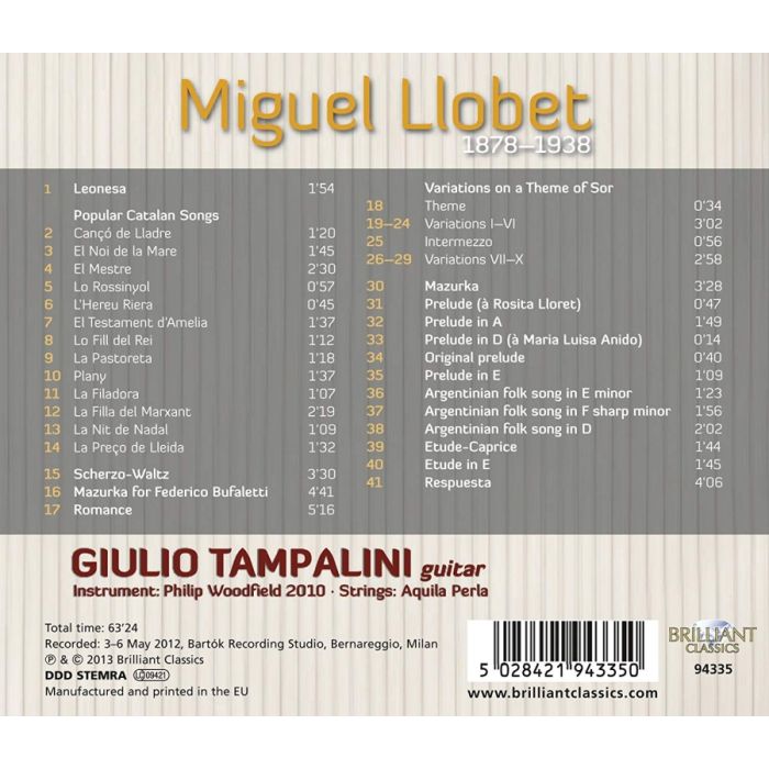 Llobet: Complete Guitar Music - slide-1