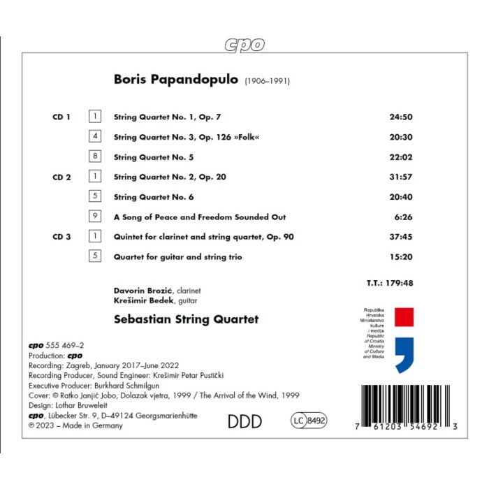 Papandopulo: The Complete String Quartets - slide-1
