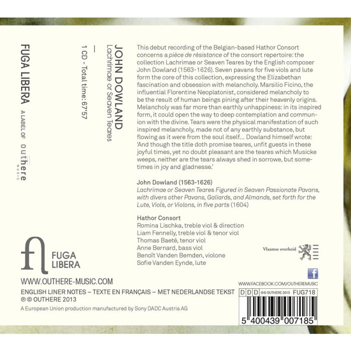 Dowland: Lachrimae or Seaven Teares - slide-1