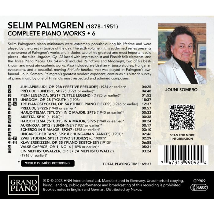 Palmgren: Complete Piano Works Vol. 6 - slide-1
