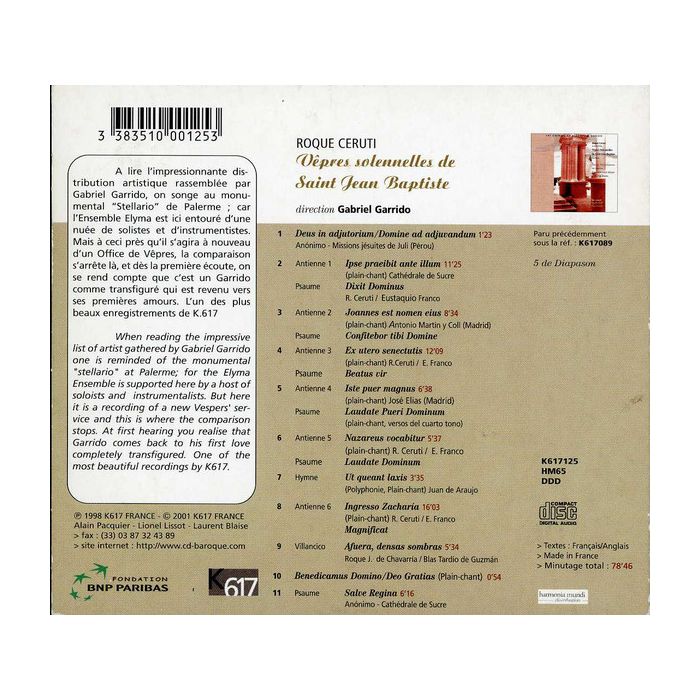 Ceruti: Solemn Vespers Of St. John The Baptist - slide-1