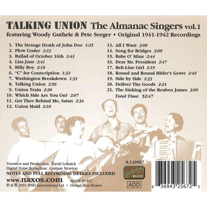 THE ALMANAC SINGERS: Talking Union - slide-1