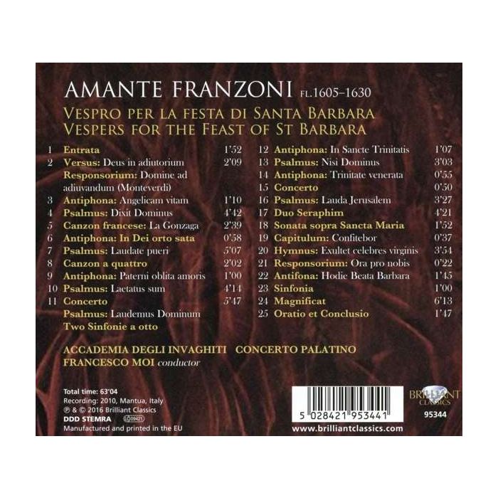 Franzoni: Vespro per la festa di Santa Barbara - slide-1