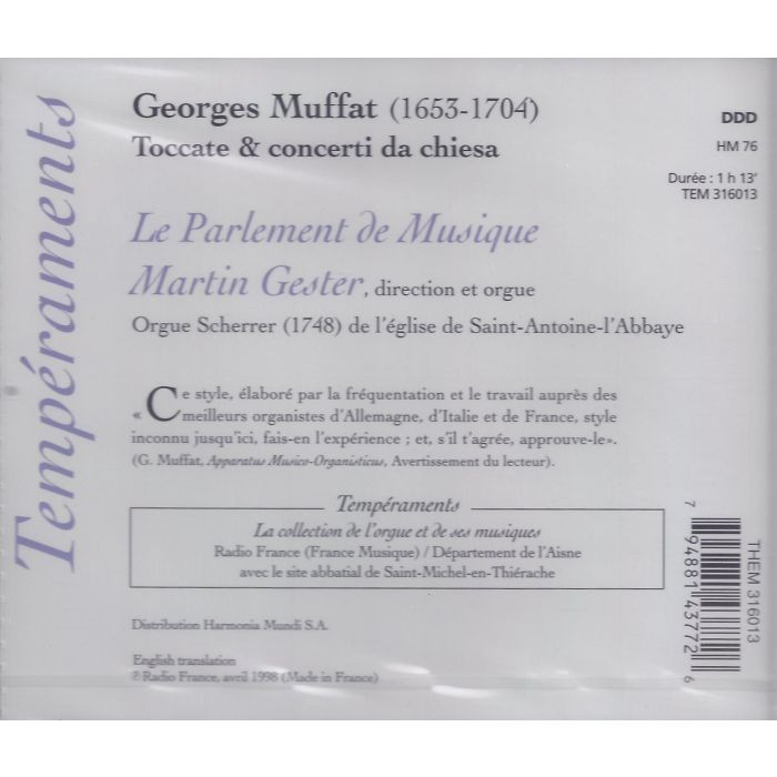Muffat: Toccate & Concerti da Chiesa - slide-1