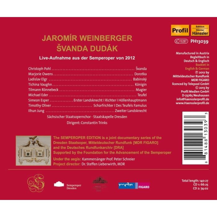 Weinberger: Schwanda, der Dudelsackpfeifer (Švanda dudák) - slide-1