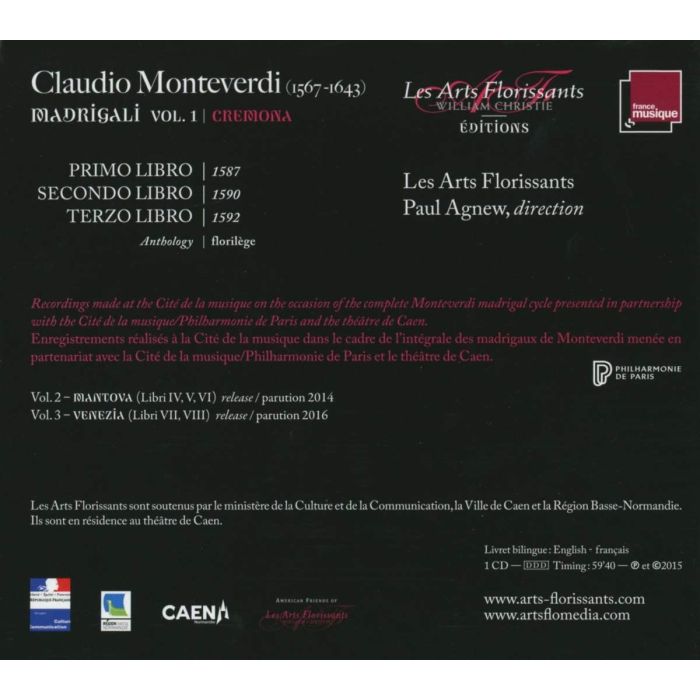Monteverdi: Madrigali Vol. 1, Cremona, Libri 1, 2 & 3 - slide-1