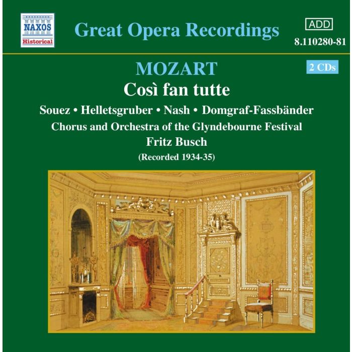 MOZART: Cosi fan tutte (1934-35