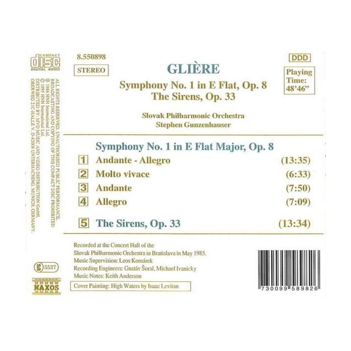 GLIERE: Symphony No. 1, The Sirens - slide-1