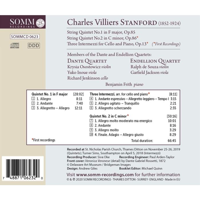 Stanford: String Quintets & Intermezzi - slide-1