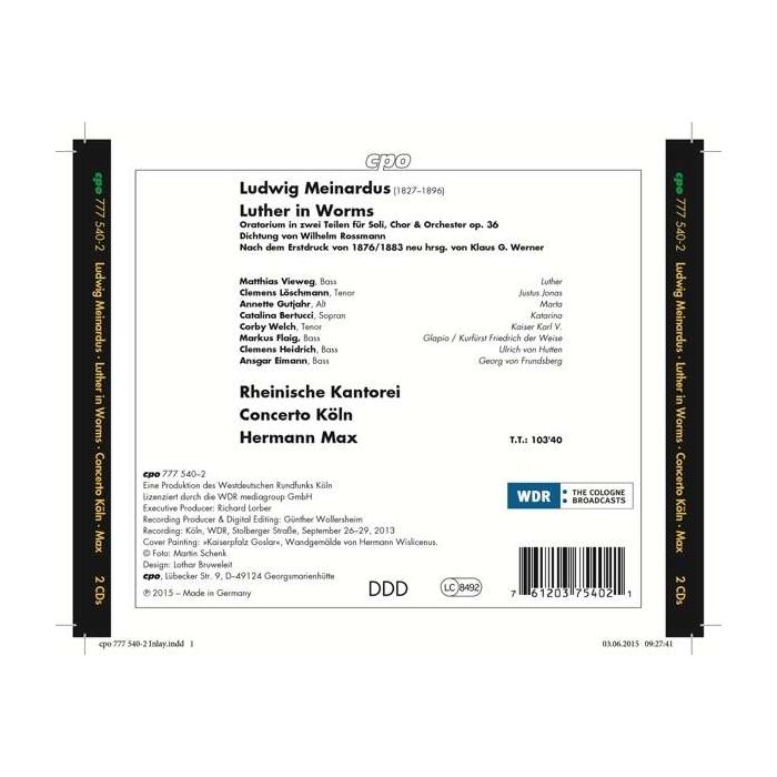 Meinardus: Luther in Worms, Oratorio - slide-1