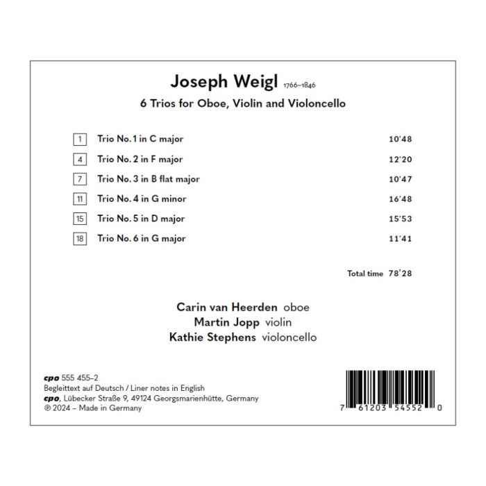 Weigl: 6 Trios for Oboe, Violin and Violoncello - slide-1