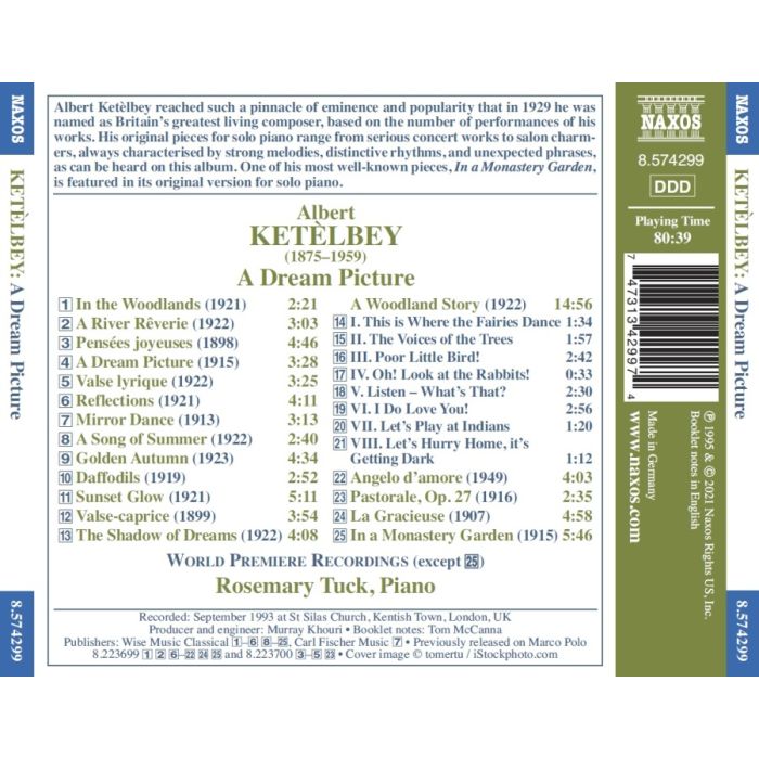 Ketelbey: A Dream Picture – Piano Pieces - slide-1