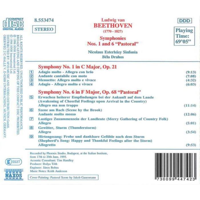 BEETHOVEN: Symphonies Nos.1 & 6 - slide-1