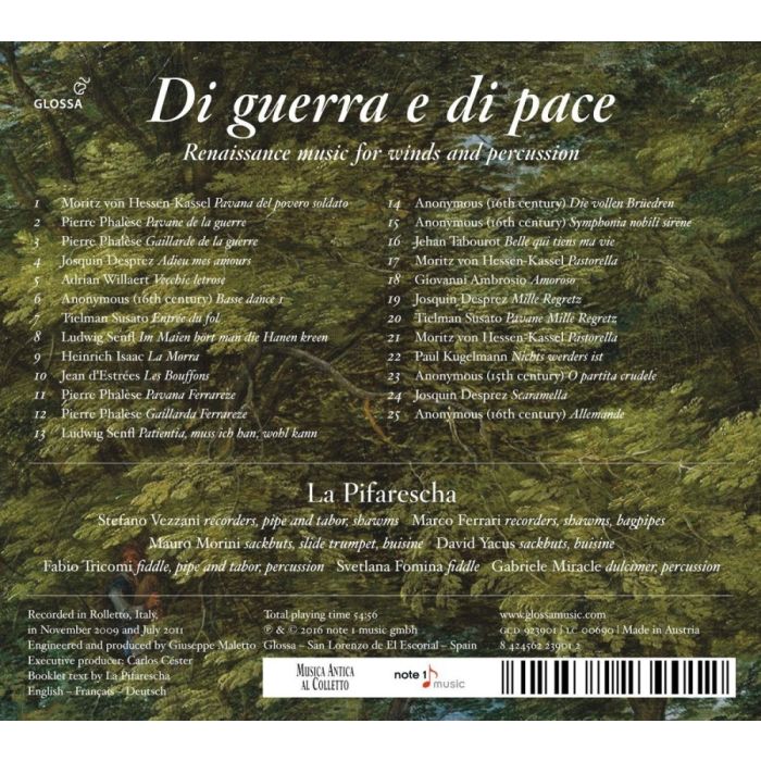 Di guerra e di pace, Renaissance music for winds and percussion - slide-1