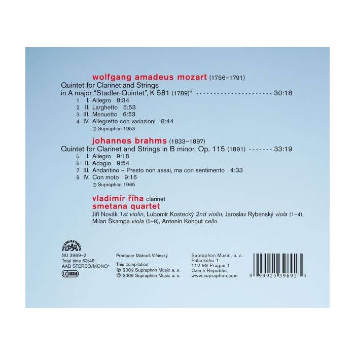 Mozart / Brahms: Clarinet Quintets - slide-1