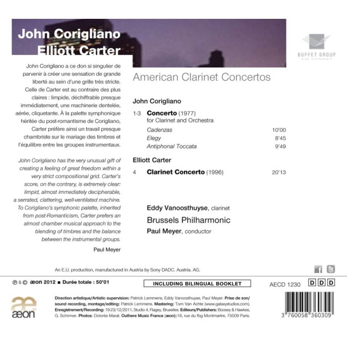 Corigliano & Carter: American Clarinet Concertos - slide-1