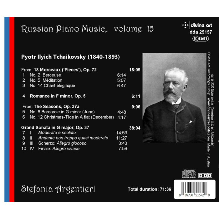 Tchaikovsky: Piano Works - Russian Piano Music Vol.15 - slide-1