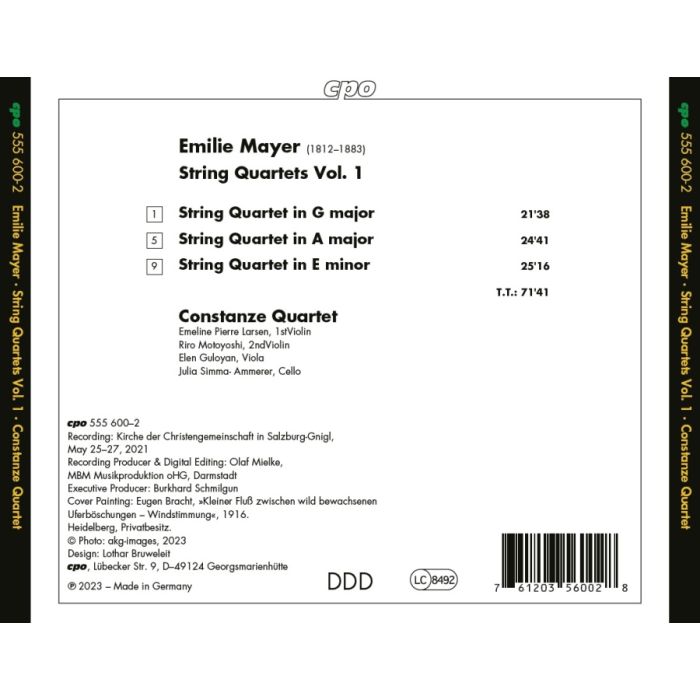 Mayer: String Quartets Vol. 1 - slide-1