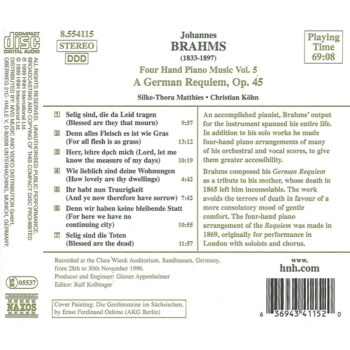BRAHMS: Four Hand Piano Music - slide-1