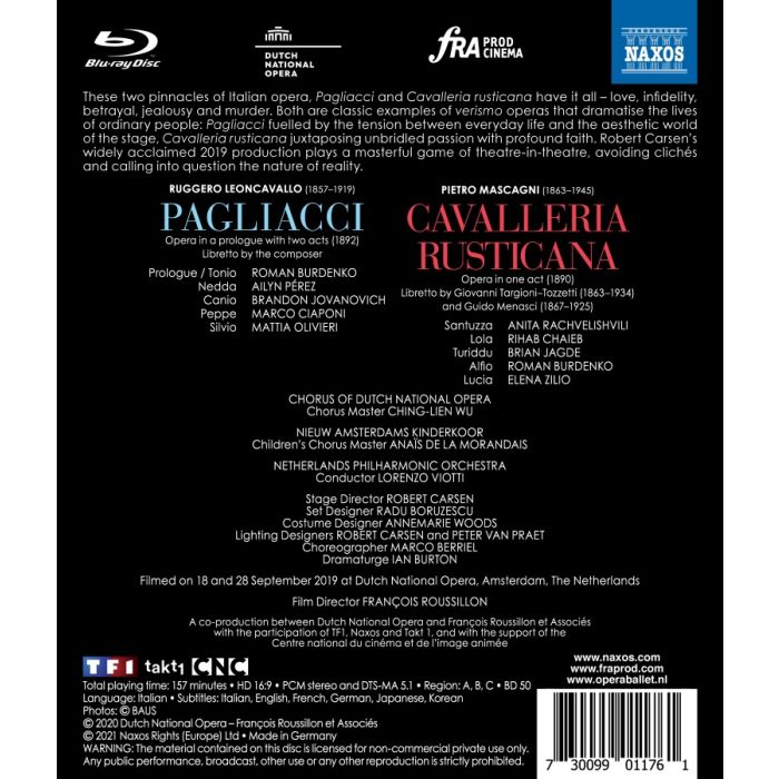 Leoncavallo: Pagliacci; Mascagni: Cavalleria Rusticana - slide-1
