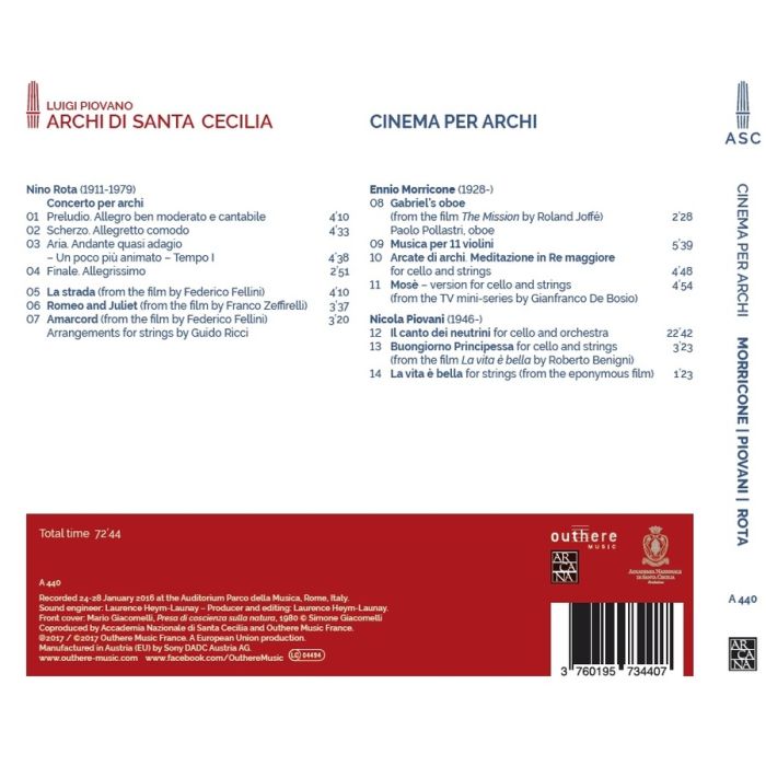 Morricone/Piovani/Rota: Cinema per archi - slide-1