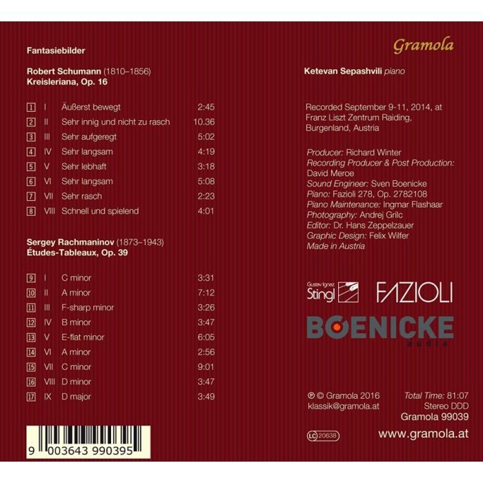 Fantasiebilder - Schumann: Kreisleriana / Rachmaninov: Études-Tableaux - slide-1
