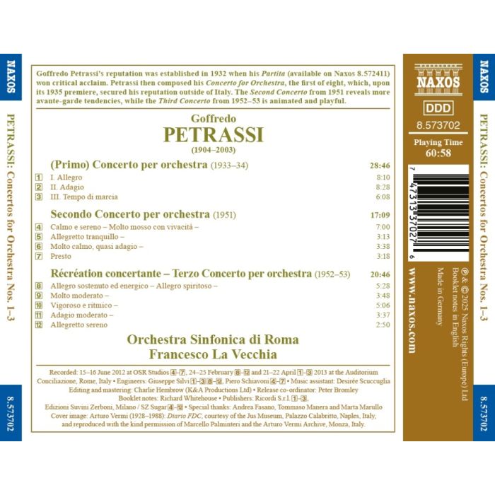 Petrassi: Concertos for Orchestra Nos. 1–3 - slide-1