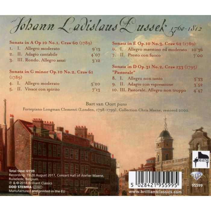 Dussek: Complete Piano Sonatas Op. 10 & Op. 31 No. 2, Vol. 1 - slide-1