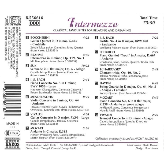 INTERMEZZO - Classical Favourites for Relaxing and Dreaming - slide-1