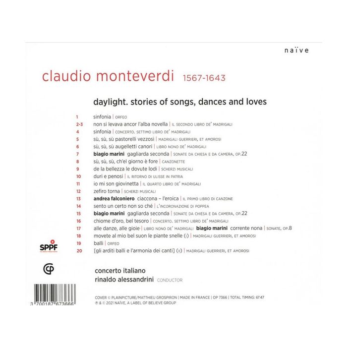 Monteverdi: Daylight. Stories of Songs, Dances and Loves - slide-1