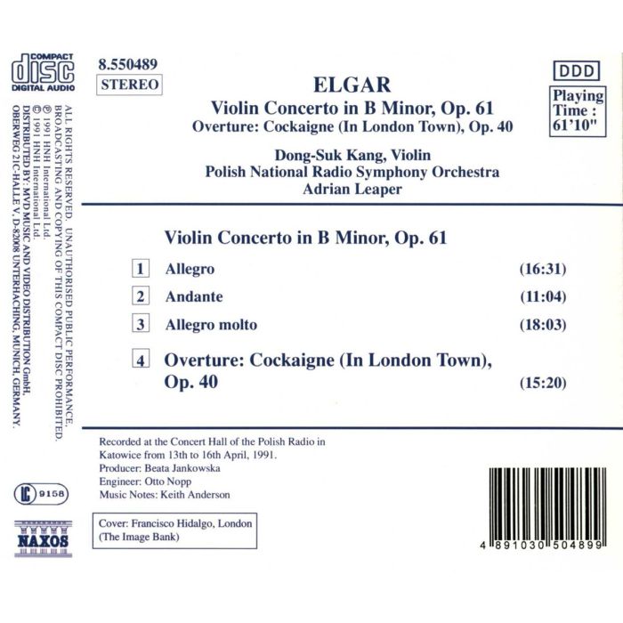Elgar: Violin Concerto / Cockaigne Overture - slide-1