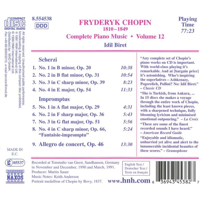 CHOPIN: Piano Music - Scherzi And Impromptus - slide-1