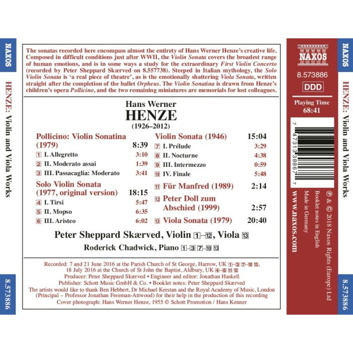 Henze: Violin and Viola Works - slide-1