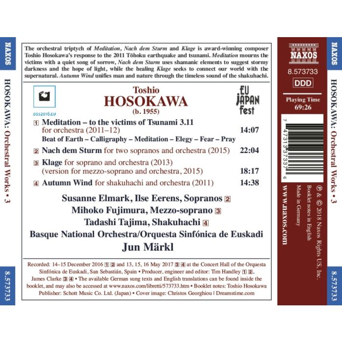 Hosokawa: Orchestral Works Vol. 3 - slide-1