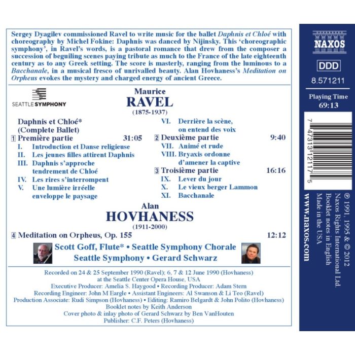 RAVEL: Daphnis et Chloe / HOVHANESS: Meditation on Orpheus - slide-1