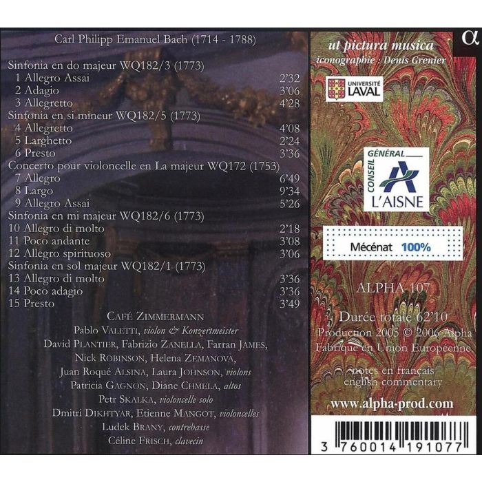 BACH CPE: Symphonies & Concerto - slide-1