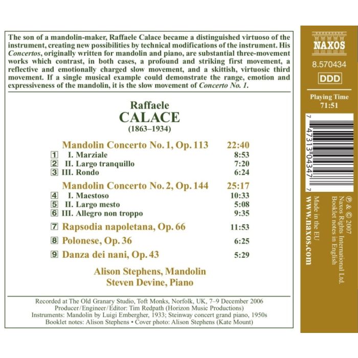 Calace: Mandolin Concertos - slide-1
