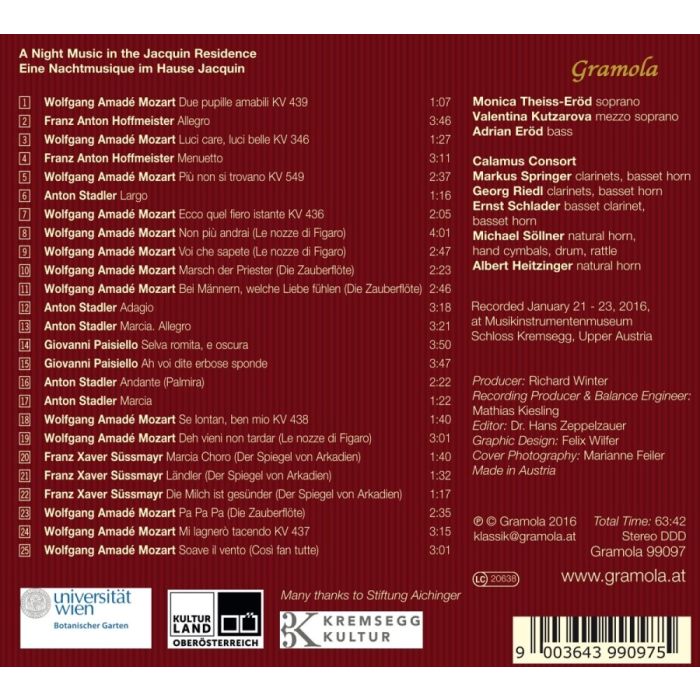 Nachtmusique – Mozart, Süssmay, Paisiello, Hoffmeister, Stadler - slide-1
