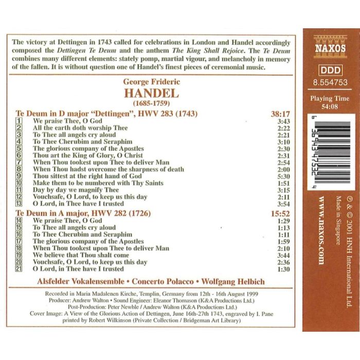 HANDEL: Dettingen Te Deum; Te Deum in A Major - slide-1