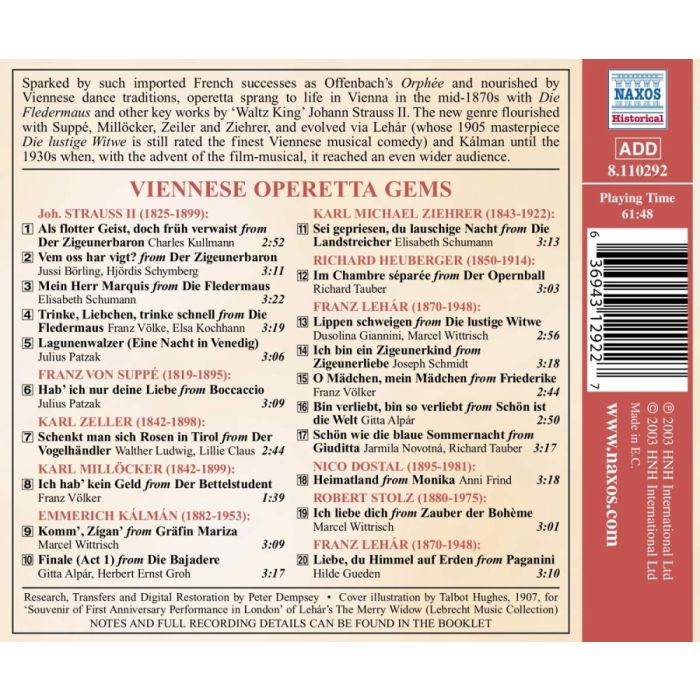 VIENNESE OPERETTA GEMS - slide-1