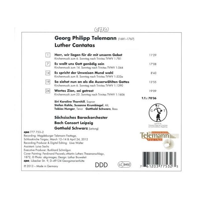 Telemann: Luther Cantatas - slide-1