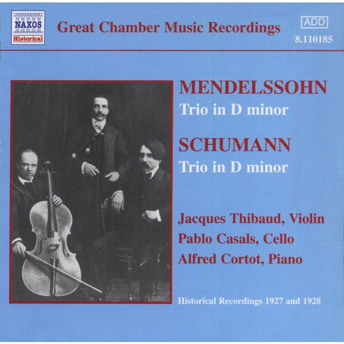 MENDELSSOHN/SCHUMANN: Tria in D minor