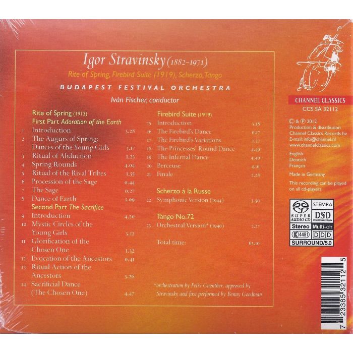 Stravinsky: Rite of Spring, Firebird Suite, Scherzo, Tango - slide-1