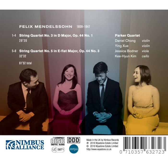 Mendelssohn: String Quartets Op. 44 Nos. 1 & 3 - slide-1