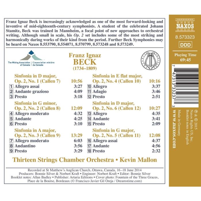 Beck: Symphonies op. 2 - slide-1