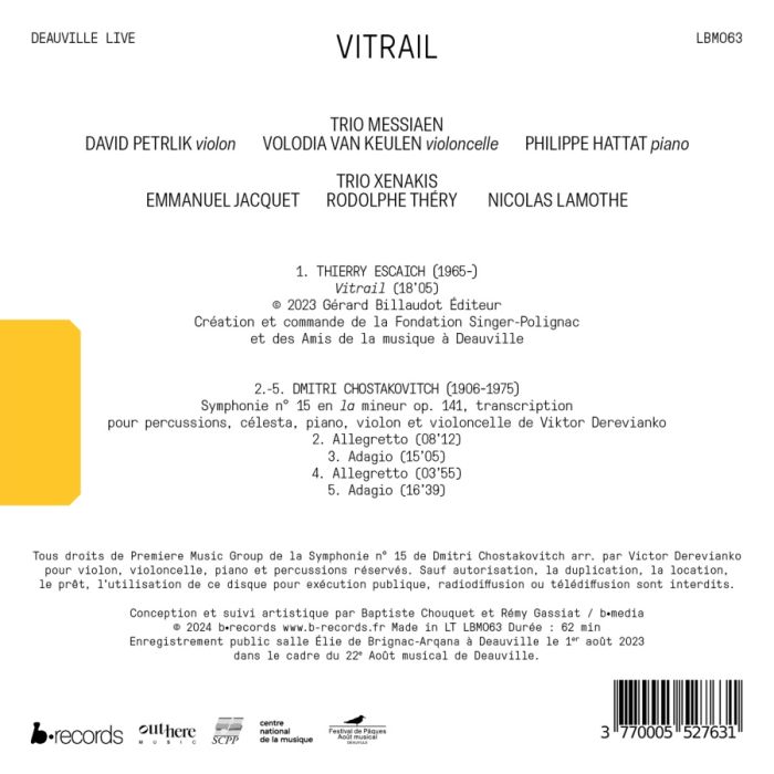 Chostakovitch & Escaich: Vitrail - slide-1