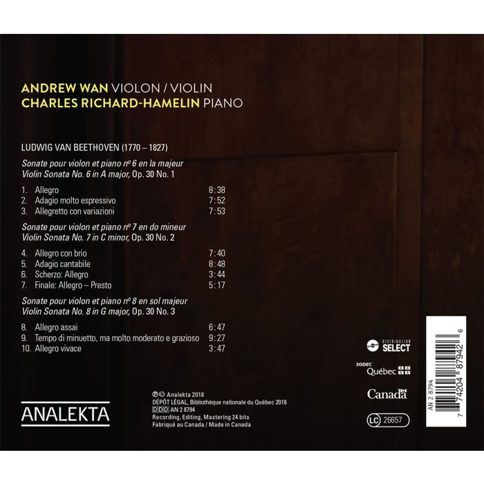 BEETHOVEN: Violin Sonatas 6-8 - slide-1