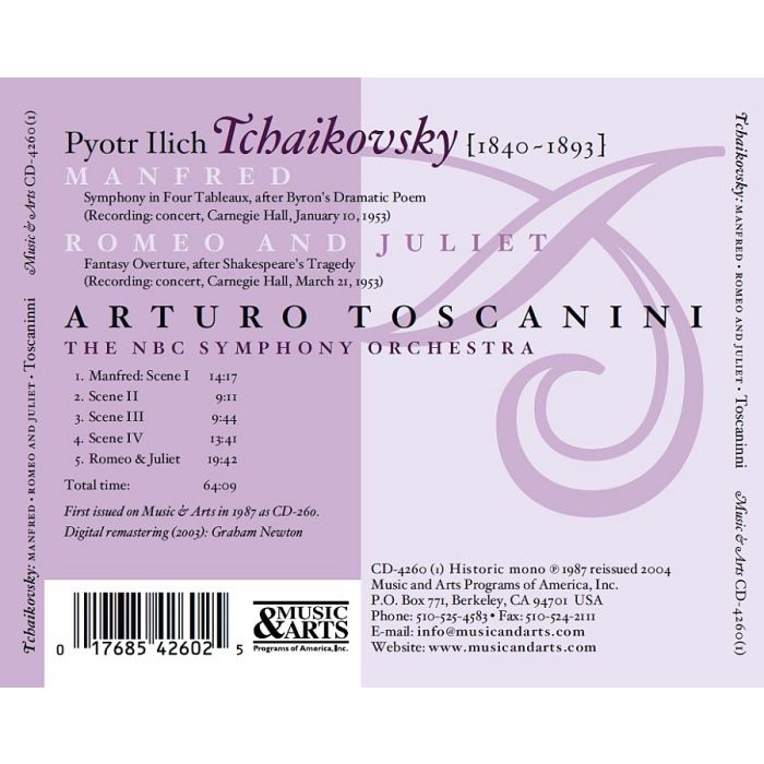 Tchaikovsky: Manfred Symphony Op.55,  Romeo and Juliet - slide-1