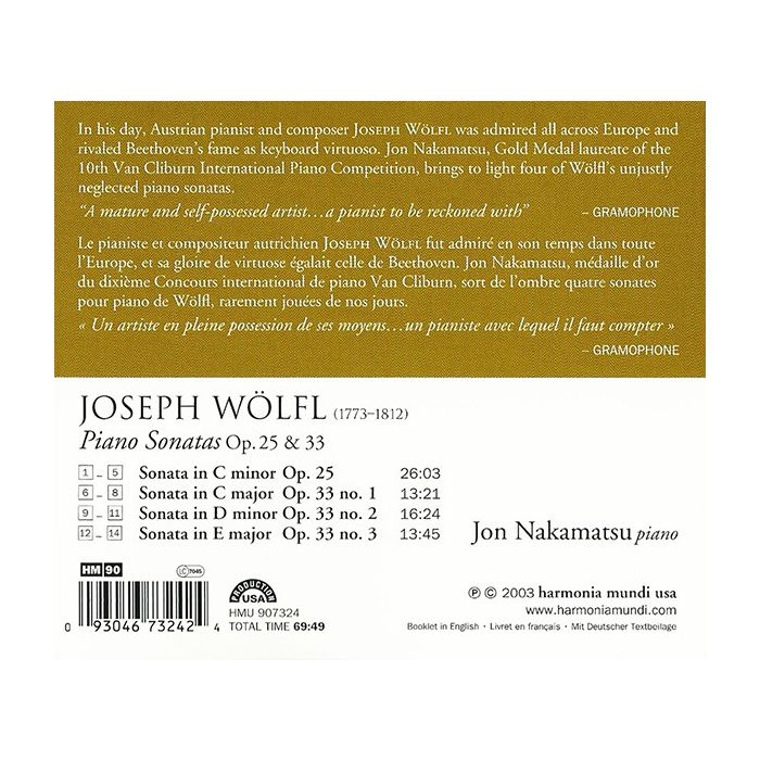 Wölfl: Piano Sonatas Op. 25 & 33 - slide-1